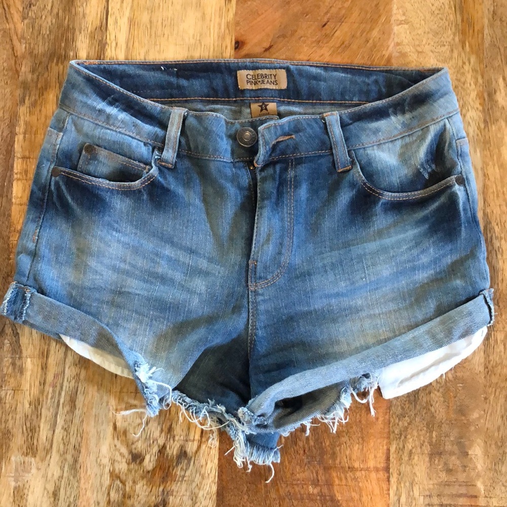 Celebrity Pink Jeans Distressed Jean Shorts Size 5